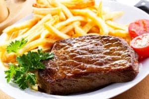 steak and french fries