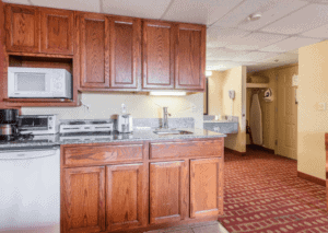 Pigeon Forge hotel room with kitchenette